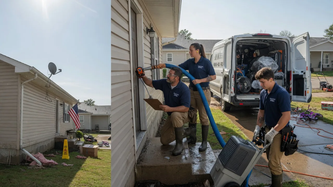 Ceiling Water Damage Restoration in Oak Ridge, LA near me